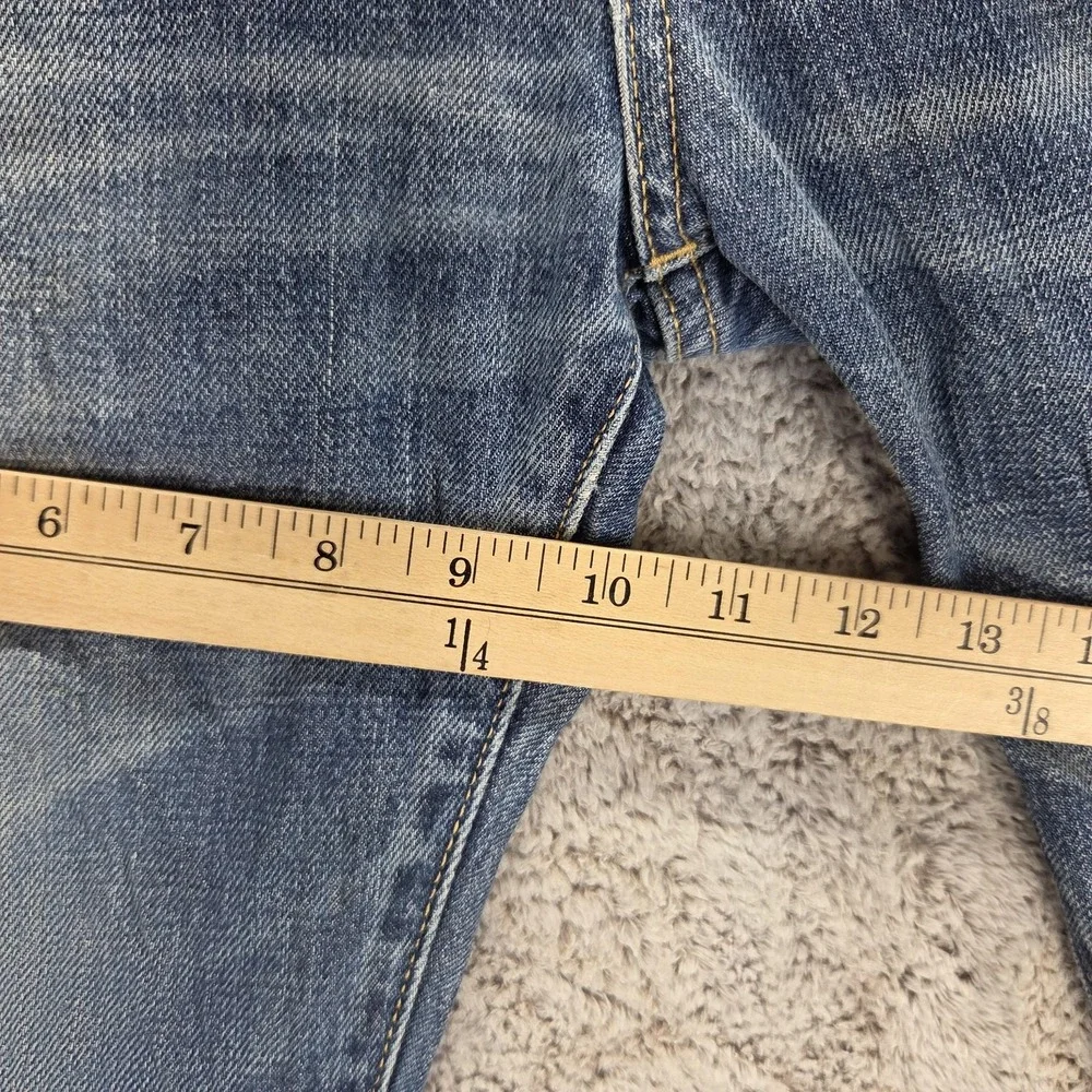 Neighborhood Jeans Mens Blue Selvedge Straight Thrashed Honeycomb Fits 31x26